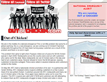 Tablet Screenshot of outofchicken.com